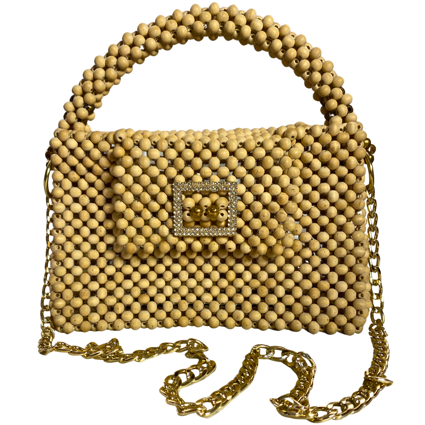 Cartera de Perlas de Madera Street Woods