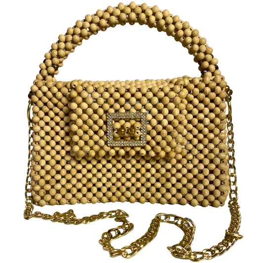 Cartera de Perlas de Madera Street Woods