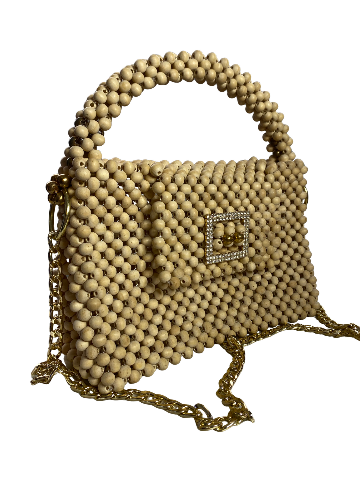 Cartera de Perlas de Madera Street Woods