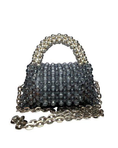 Cartera de Acrilico y Perlas Metalicas Loud Luxury