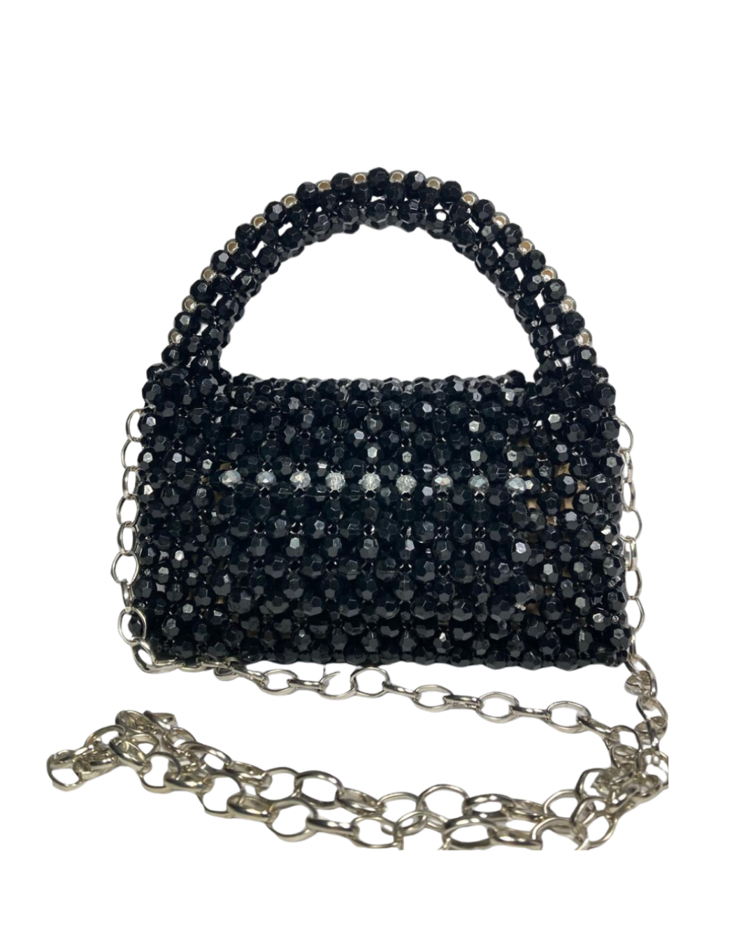 Cartera de Acrilico Negra Flapper Purses