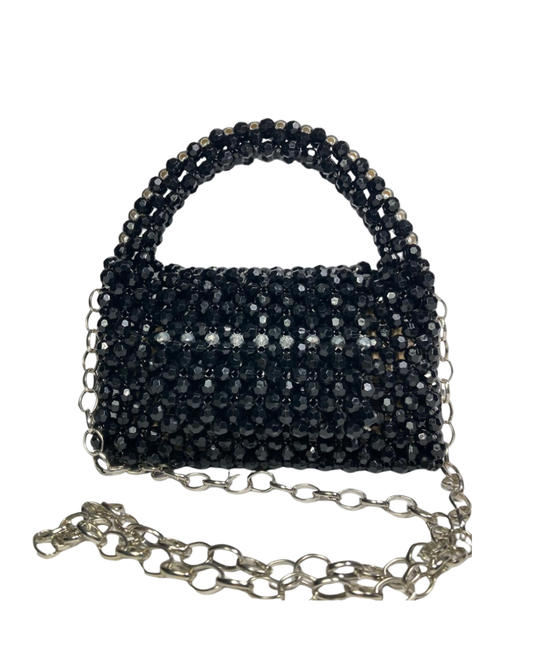 Cartera de Acrilico Negra Flapper Purses